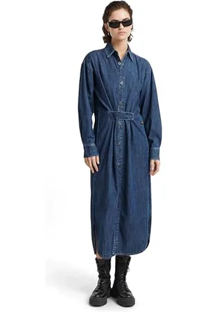 G-Star Damen Long Tab Shirt Kleid, , L