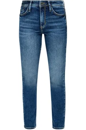 QS by s.Oliver Damen Jeans Hose, Betsy Slim Fit Blue, 38