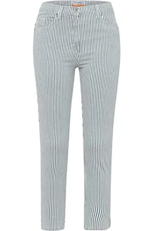 Brax Damen Lesley Hose, Blau (White/Bleached 28), 38W / 30L EU