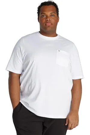 Tommy Hilfiger Herren T-Shirt Kurzarm Breast Pocket Rundhalsausschnitt, , 5XL