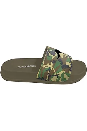 KangaROOS K Kiddo Slides, Khaki/camo, 28 EU