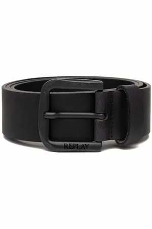 Replay Herren Gürtel aus Leder, (Schwarz), 100