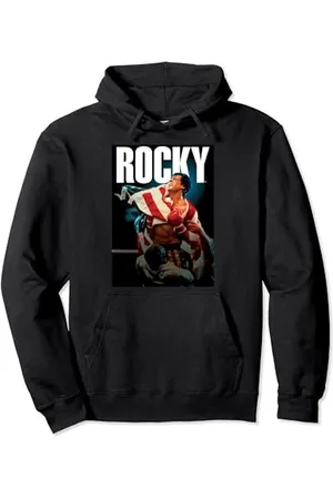 ROCKY IV American Flag Portrait Pullover Hoodie