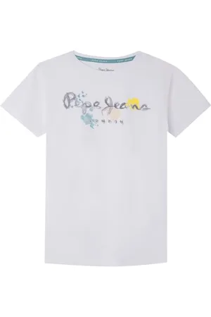 Pepe Jeans Jungen Redell T-Shirt, Weiß (Weiß), 6 Jahre