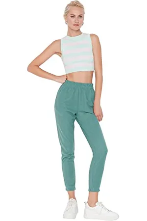 Trendyol Damen Herren Mittlerer Bund Jogger Jogginghose Sweatpants, , S EU
