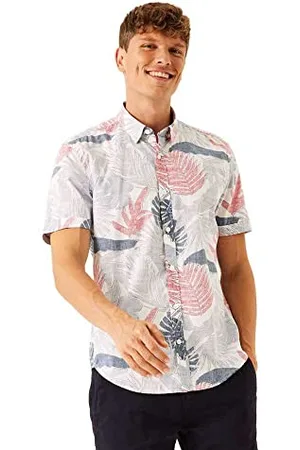 Garcia Herren Shirt Short Sleeve Hemd, White, M