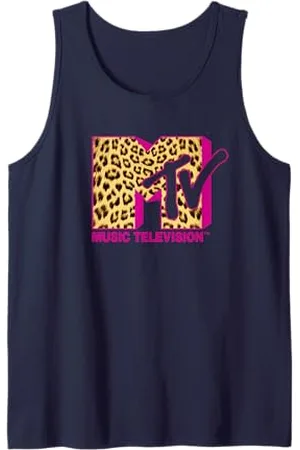 MTV Logo Leopard Print Tank Top