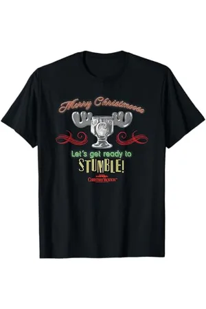 Warner Bros. Christmas Vacation Ready to Stumble Weihnachten T-Shirt, , S, Unisex, Kurzarm, T-Shirt, Herren, Damen, Weihnachten