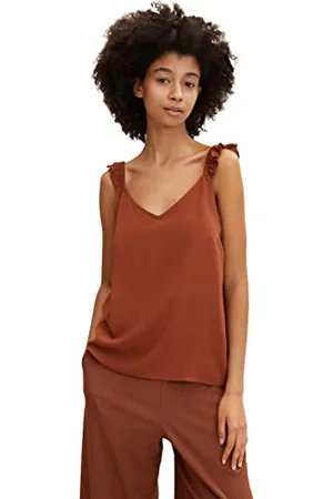 TOM TAILOR Damen Top mit Rüschen 1031749, , S