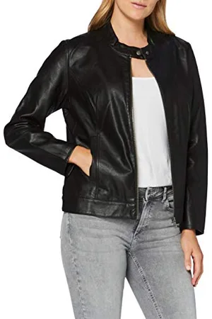 ONLY Damen CARROBBER Faux Leather Jacket NOOS Lederjacke, , 46