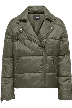 ONLY Damen ONLVANILLA Puffer Biker Jacket OTW Steppjacke, , XL