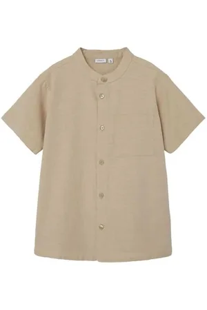 NAME IT Jungen NKMFAHER SS Shirt F NOOS Kurzarmhemd, , 146/152 cm