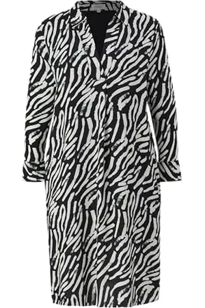 QS by s.Oliver Midi Kleid mit Allover Print