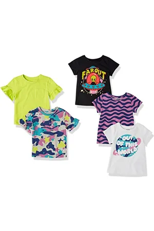 Amazon Mädchen Kurzärmelige T-Shirts, 5er-Pack, , 2 Jahre