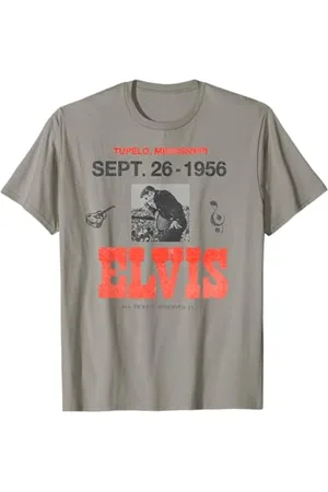 Elvis Presley Offizielles 1956 Mississippi-Konzert T-Shirt, Herren, Unisex, Kurzarm, , S