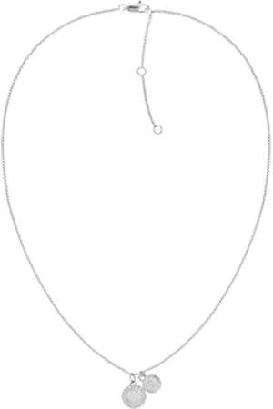 Tommy Hilfiger Jewelry Halskette mit Anhänger für Damen in Edelstahl verziert mit Kristallen - Erhältlich aus Gold oder Silber