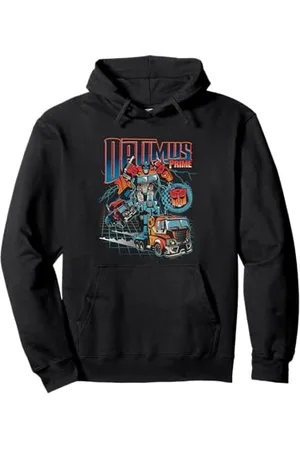 TRANSFORMERS Evergreen Optimus Prime Vintage Chest Poster Pullover Hoodie