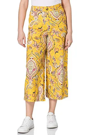 Desigual Womens Lucas Casual Pants, Yellow, 36