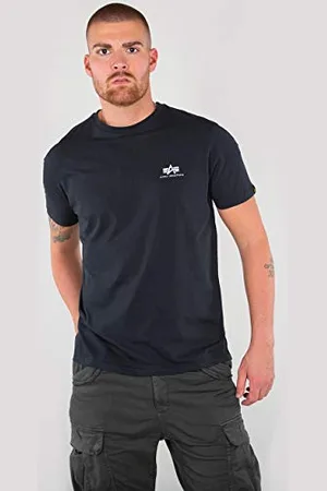 Alpha Industries Herren Basic T Small Logo T-Shirt, Blickdicht, , X-Large