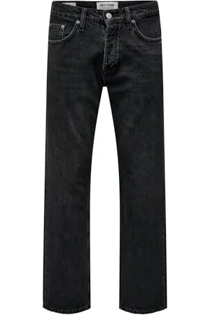 Only & Sons Male Locker geschnitten ONSEDGE Loose BLK OD 6985 DNM Jeans NOOS