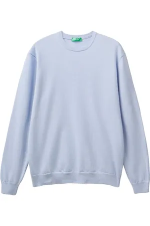 Benetton Herren Trikot G/C M/L 1002u1g34 Langarmshirt mit Rundhalsausschnitt, Zuckerpapier 0p4, Medium