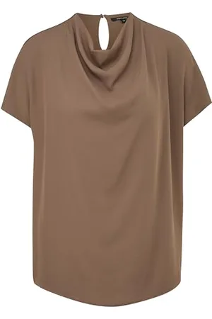 Comma, Blusenshirt im Fabric-Mix