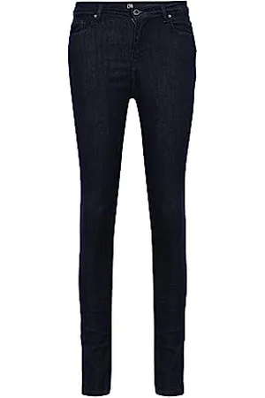 LTB Damen Jeans Florian B- Jeans Damen Skinny aus Baumwollmischung mit Reißverschluss Hohe Taille in Blau - Größe 27W/30L