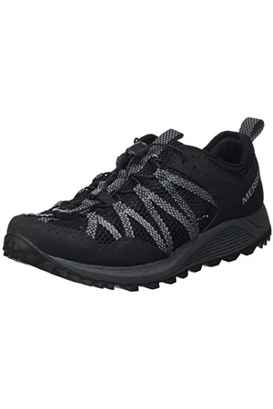 Merrell Herren Wildwood AEROSPORT Walking Shoe, Black, 43 EU