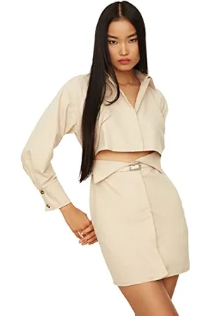 Trendyol Damen Cut Out in Belt Cocktail Dress, , 42 EU