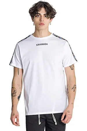 Gianni Kavanagh Herren White Signs Tape Tee T-Shirt, , M