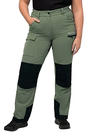 Ulla Popken Damen, große Größen, HYPRAR Hybrid-Trekkinghose, Reflektor, Klettriegel