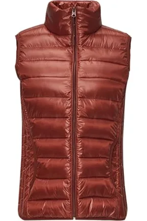 QS by s.Oliver Damen 2147965 Steppweste mit Stehkragen, , M