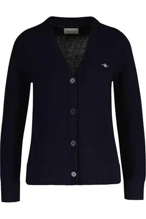 GANT Damen Classic Cotton Cardigan Strickjacke, , S