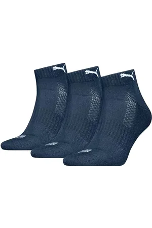 PUMA Unisex Quarter Sock, Navy, 35/38 (3er Pack)