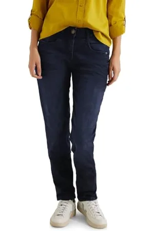 CECIL Damen B376937 Jeanshose Tapered und High, , 26W / 30L