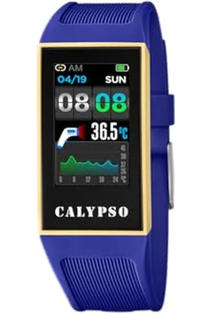 Calypso Uhrenmodell K8502 / 2 aus der SMARTWATCH-Kollektion, 23,80/41,30 mm Gehäuse mit dunkelblauem Kautschukarmband für Damen K8502/2
