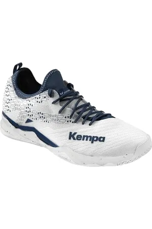 Kempa Unisex Wing Lite 2.0 Game Changer Handballschuhe, Sportschuhe, Turnschuhe, weiß/Marine, 44.5 EU