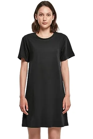 Build Your Brand Damen BY214-Ladies Tee Dress Kleid, Black, L