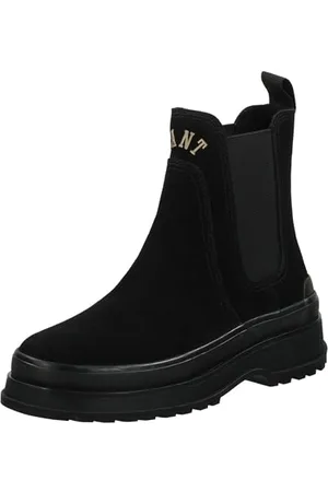 GANT FOOTWEAR Damen WINTLY Chelsea-Stiefel, Black, 40 EU