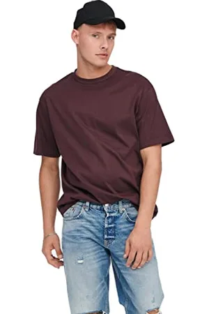 Only & Sons Herren Rundhals T-Shirt ONSFRED - Relaxed Fit S-XXL Schwarz Weiss, Größe:XS, Farbe: 22022532