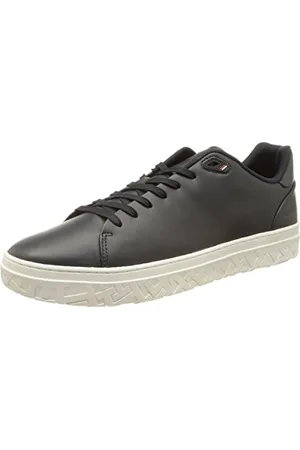 Tommy Hilfiger Herren Cupsole Sneaker Modern Iconic Court Cup Leather Schuhe , (Desert Sky), 41 EU