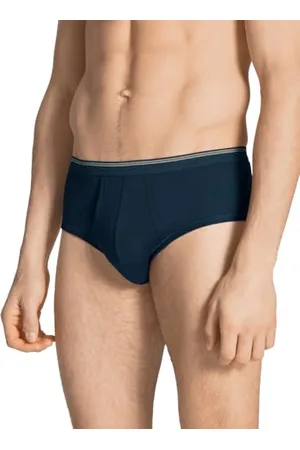 Calida Twisted Cotton Slip Herren, mit Eingriff, aus 100% Baumwolle