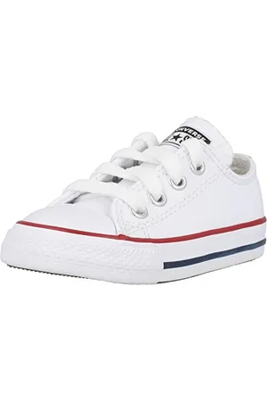 Converse Chuck Taylor All Star Ox Leder Kinder Sneaker 735892C Weiß, Schuhgröße:26 EU
