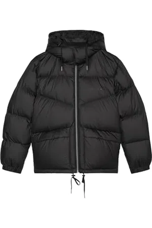 Marc O’ Polo Marc OߴPolo Denim Herren Daunenjacke mit abnehmbarer Kapuze Pufferjacke, (Black), XL