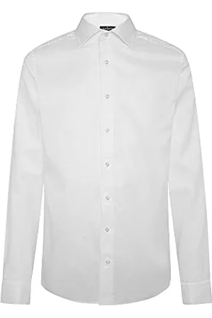 Hackett Herren Royal Ox Dc Shirt, 800white, 56 EU