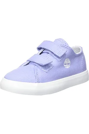 Timberland Newport Bay 2 Strap Ox (Youth) Sneaker Low Top, Light Blue Canvas, 32 EU