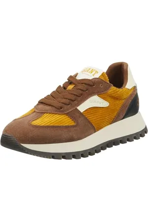 GANT FOOTWEAR Damen CAFFAY Sneaker, Chestnut/Pumpkin, 38 EU