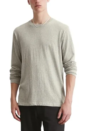 Marc O’ Polo Marc OߴPolo Denim Herren Langarmshirt aus Bio-Baumwolle Regular Fit, Grau , L