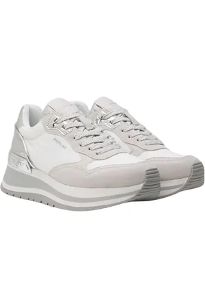 Replay Damen Sneaker mit Plateau, Mehrfarbig (Lt Beige Lt Gold 3200), 38