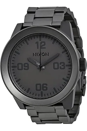Nixon Herren Analog Quarz Uhr mit Edelstahl beschichtet Armband A3461062-00